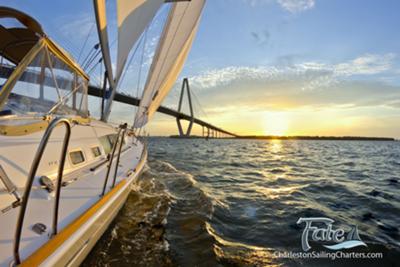 Sailing near the Arthur Ravenel Jr Bridge