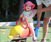 Toddler playing in James Island County Park