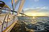 Sailing near the Arthur Ravenel Jr Bridge